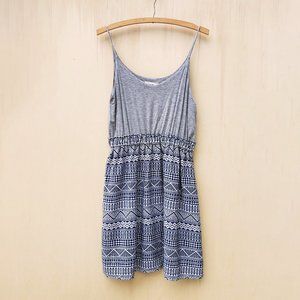 NWT Freeway Gray / Blue Summer Tank Dress - Large